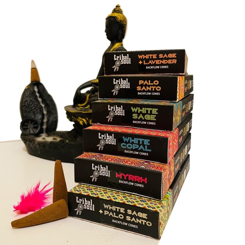 Myrrh – Tribal Soul Backflow Incense Cones (X10) - Image 2