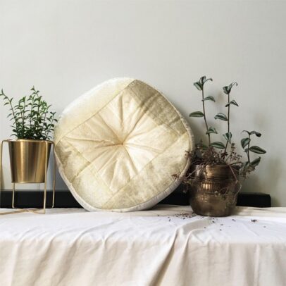 Coussin de méditation - Rond Blanc
