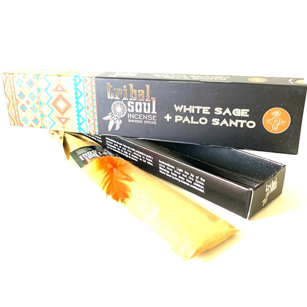 White Sage & Palo Santo - Tribal Soul 15gms Incense Sticks