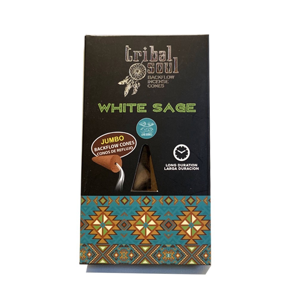 White Sage – Tribal Soul Backflow Incense cones (X10)