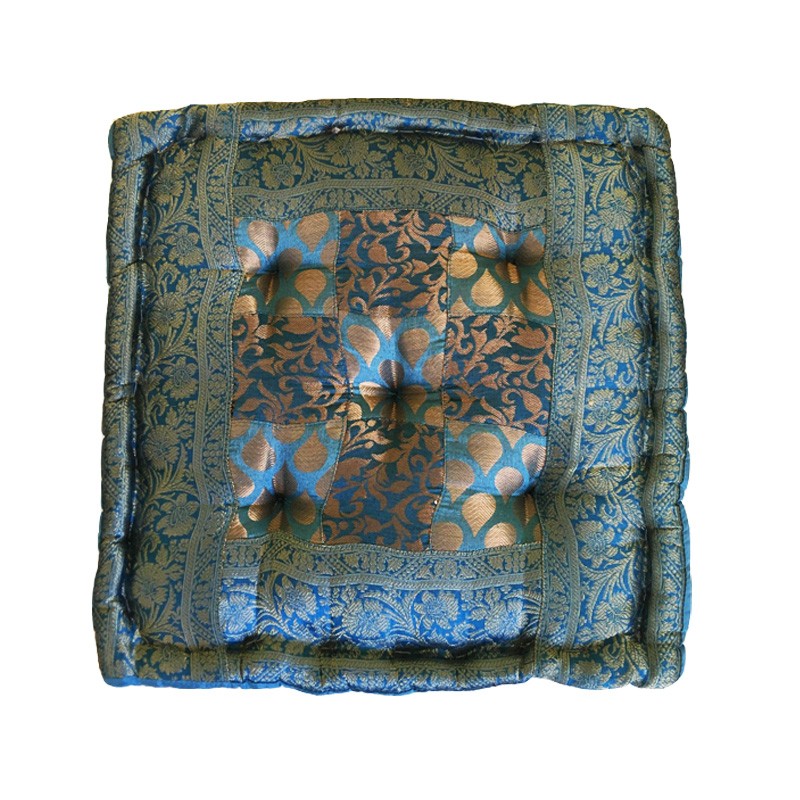 Meditation Cushion - Square Turquoise