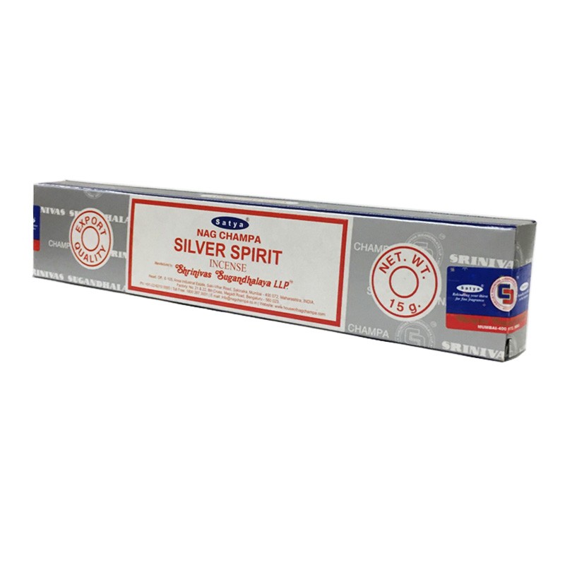Silver Spirit Nag Champa - Satya 15g Incense Sticks