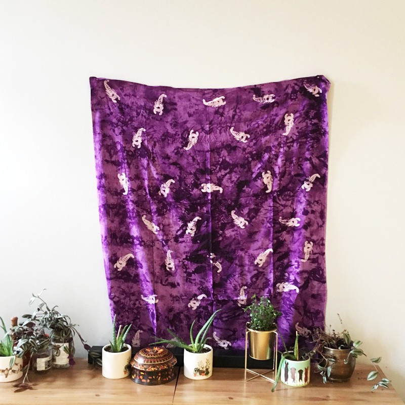 Batik 2-in-1 Printed Textile - Scorpion (Purple)