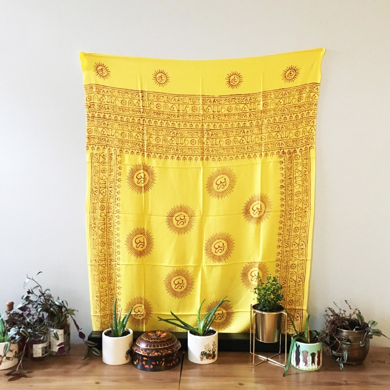 Meditation 2-in-1 Printed Textile - Ohm (Yellow)