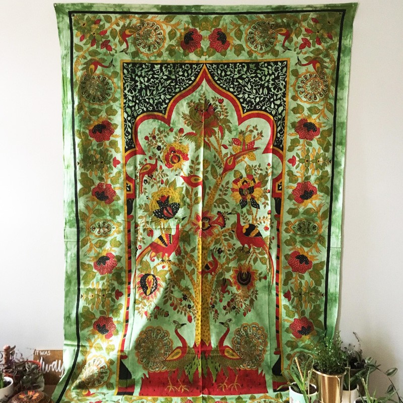 Tapestry - Temple Tree Of Life (Green)