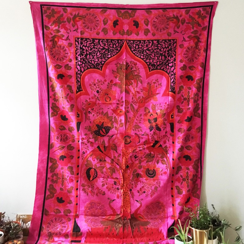 Tapestry - Temple Tree of Life (Pink)