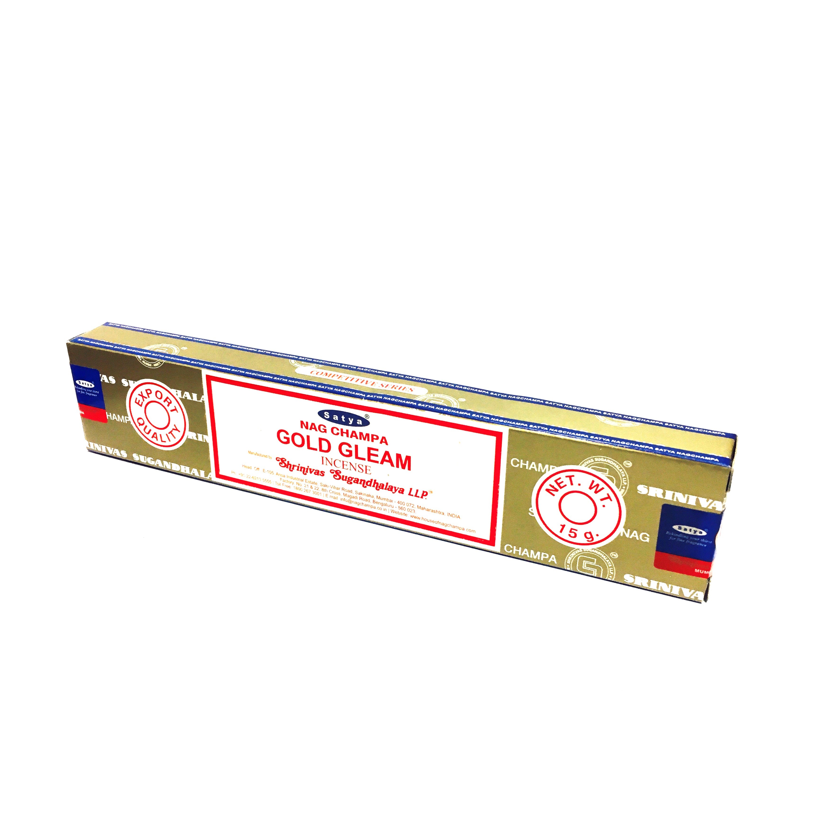 Gold Gleam - Satya 15gms Incense Sticks